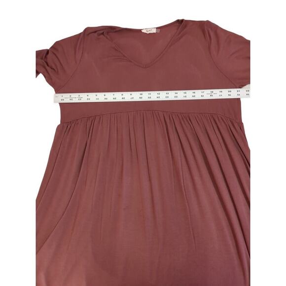 Blumin Apparel Women's Purple/Mauve Long Sleeve WeatheredShirt Dress Size Large - Picture 8 of 9